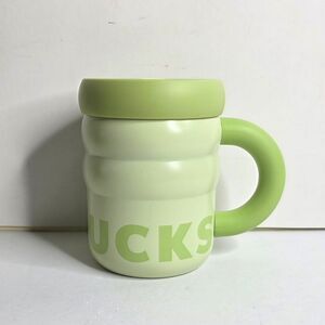 Starbucks 2026 Spring Matcha Green Rippled Stainless Steel Mug With Lid - NEW